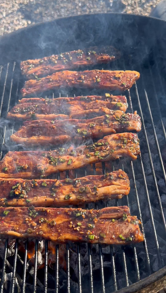 Hawaiian Style Beef Short Ribs With Macaroni Salad