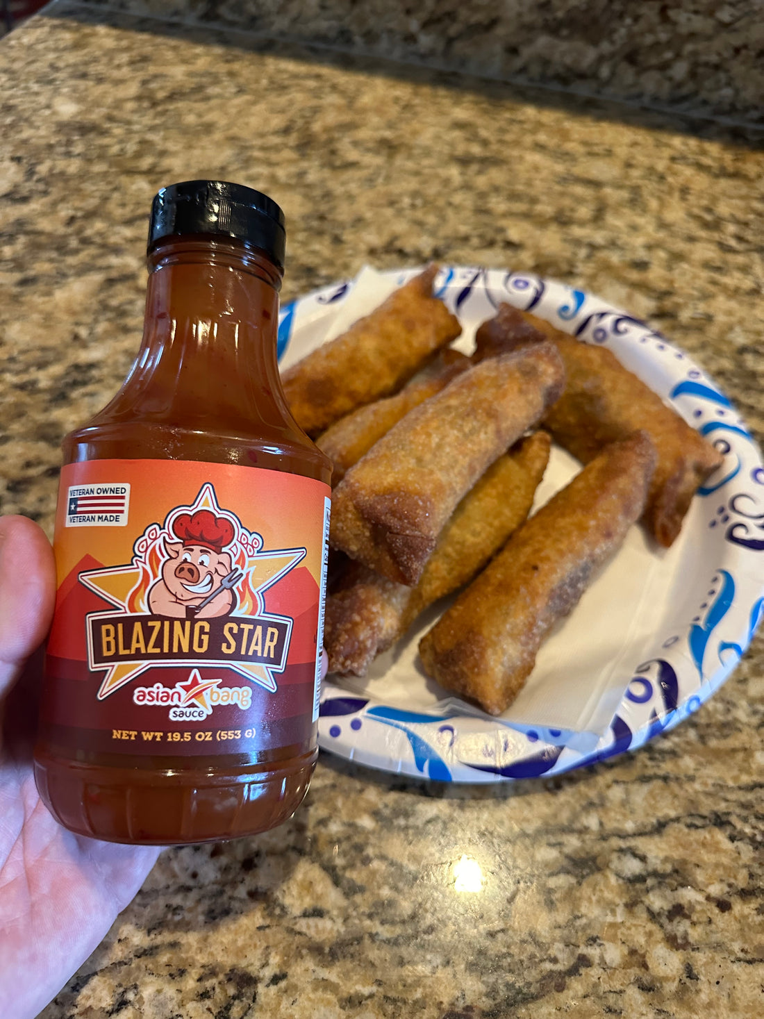 Pork Egg Rolls With Asian Bang Sauce